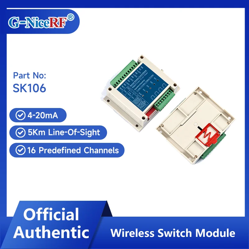 G-NiceRF | 2PCS SK106 1W 4-20mA Input and Output Remote Control RF Wireless Switch Module