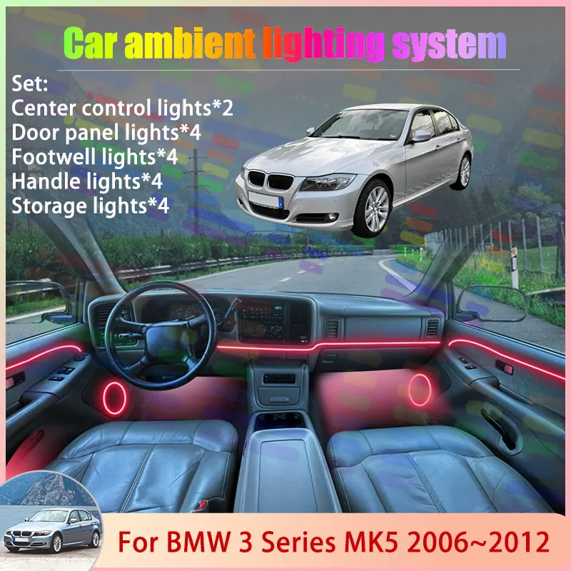 For BMW 3 Series MK5 2006~2012 E90 E91 E92 E93 2/18 in 1 Car Atmosphere Light Lamp RGB Shade Ensemble Streamer Atmosphere Set
For BMW 3 Series MK5 2006~2012 E90 E91 E92 E93 2/18 in 1 Car Atmosphere Light Lamp RGB Shade Ensemble Streamer Atmosphere Set