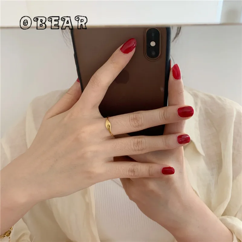 Stainless Steel Ring Minimalist Golden Metal Arc Surface Plated 18K Gold Charm Fashion Jewelry Party Gift
Stainless Steel Ring Minimalist Golden Metal Arc Surface Plated 18K Gold Charm Fashion Jewelry Party Gift