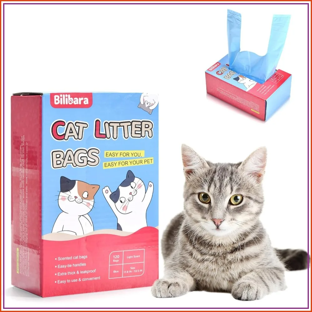 120 Ct Ultra Thick Cat Litter Bags, 15L, Scented, Leak-Proof Disposable
120 Ct Ultra Thick Cat Litter Bags, 15L, Scented, Leak-Proof Disposable