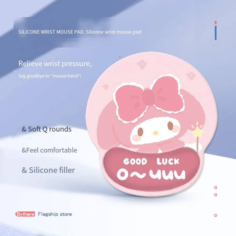 Sanrio Cinnamoroll Cute 3D Silicone Wristguard Mouse Pad Super Thick Student Dormitory Office Three-Dimensional Soft Wrist Rest
Sanrio Cinnamoroll Cute 3D Silicone Wristguard Mouse Pad Super Thick Student Dormitory Office Three-Dimensional Soft Wrist Rest