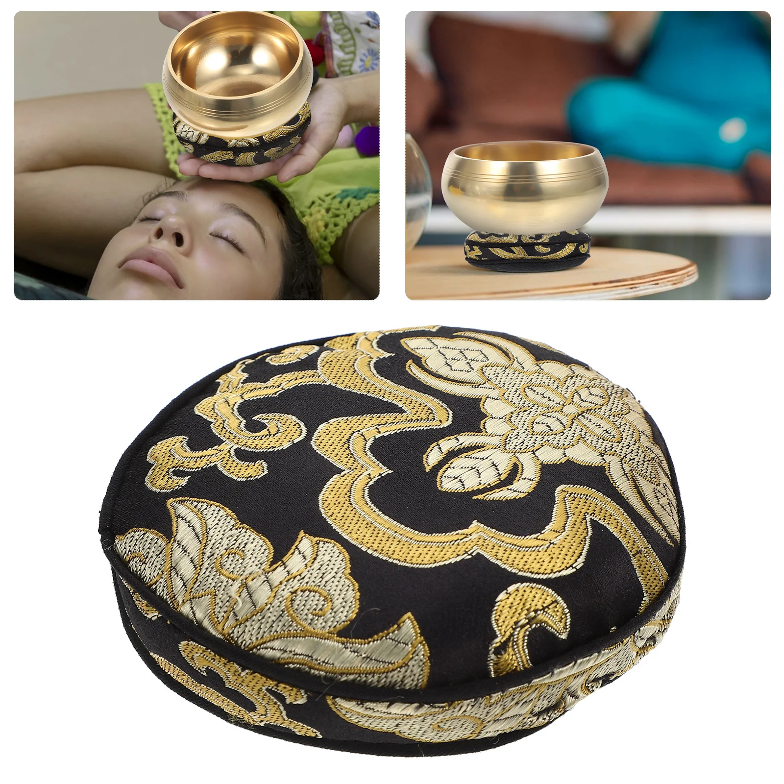 Tibetan Singing Bowl Cushion Buddha Sound Bowl Pad Durable Compact Lightweight Traditional Pattern Decorative Buddhist Temple
Tibetan Singing Bowl Cushion Buddha Sound Bowl Pad Durable Compact Lightweight Traditional Pattern Decorative Buddhist Temple