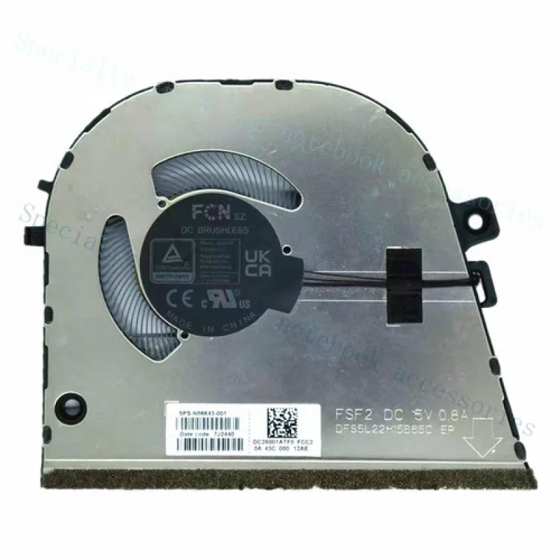 A++ New for HP Envy 16-AC 16-AC0013DX 16-AC0023DX CPU Cooling Fan N86643-001 5V
A++ New for HP Envy 16-AC 16-AC0013DX 16-AC0023DX CPU Cooling Fan N86643-001 5V