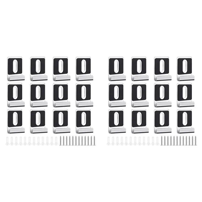 ABJN-24Pcs Metal Mirror Clips Holder Kit,Mirror Hanging Clips With Screw , For Wall Mounting, Frameless Mirror Tile Display
ABJN-24Pcs Metal Mirror Clips Holder Kit,Mirror Hanging Clips With Screw , For Wall Mounting, Frameless Mirror Tile Display
