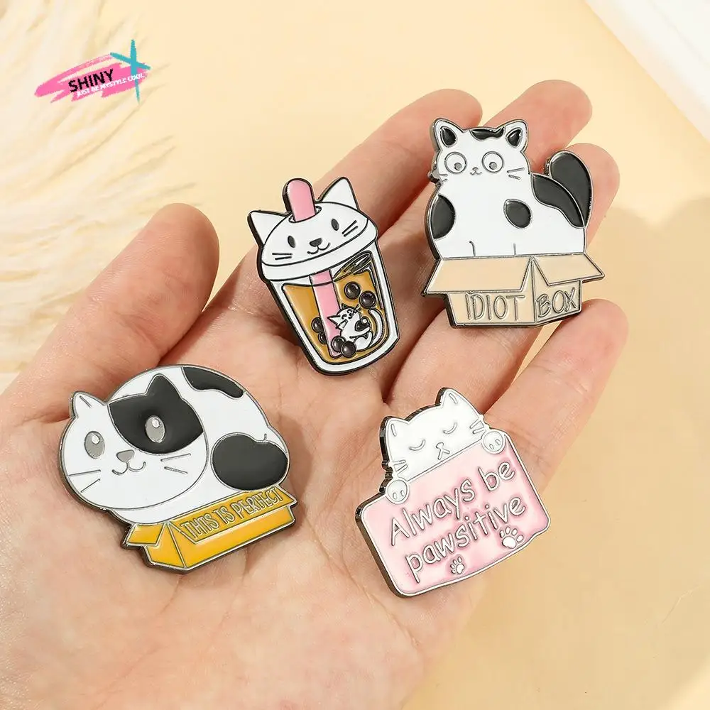 Cute Cartoon Cats Lapel Pin Creative Fashion Metal Enamel Badge Retro Funny Black White Cats Brooch Jewelry Gift
Cute Cartoon Cats Lapel Pin Creative Fashion Metal Enamel Badge Retro Funny Black White Cats Brooch Jewelry Gift