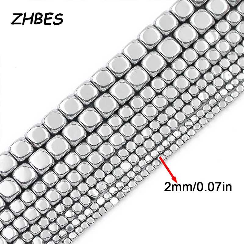 2/3/4/6MM Silver Color Square Cube Natural Stone Hematite Spacer Loose Beads For DIY Jewelry Making Bracelet Necklace Findings
2/3/4/6MM Silver Color Square Cube Natural Stone Hematite Spacer Loose Beads For DIY Jewelry Making Bracelet Necklace Findings