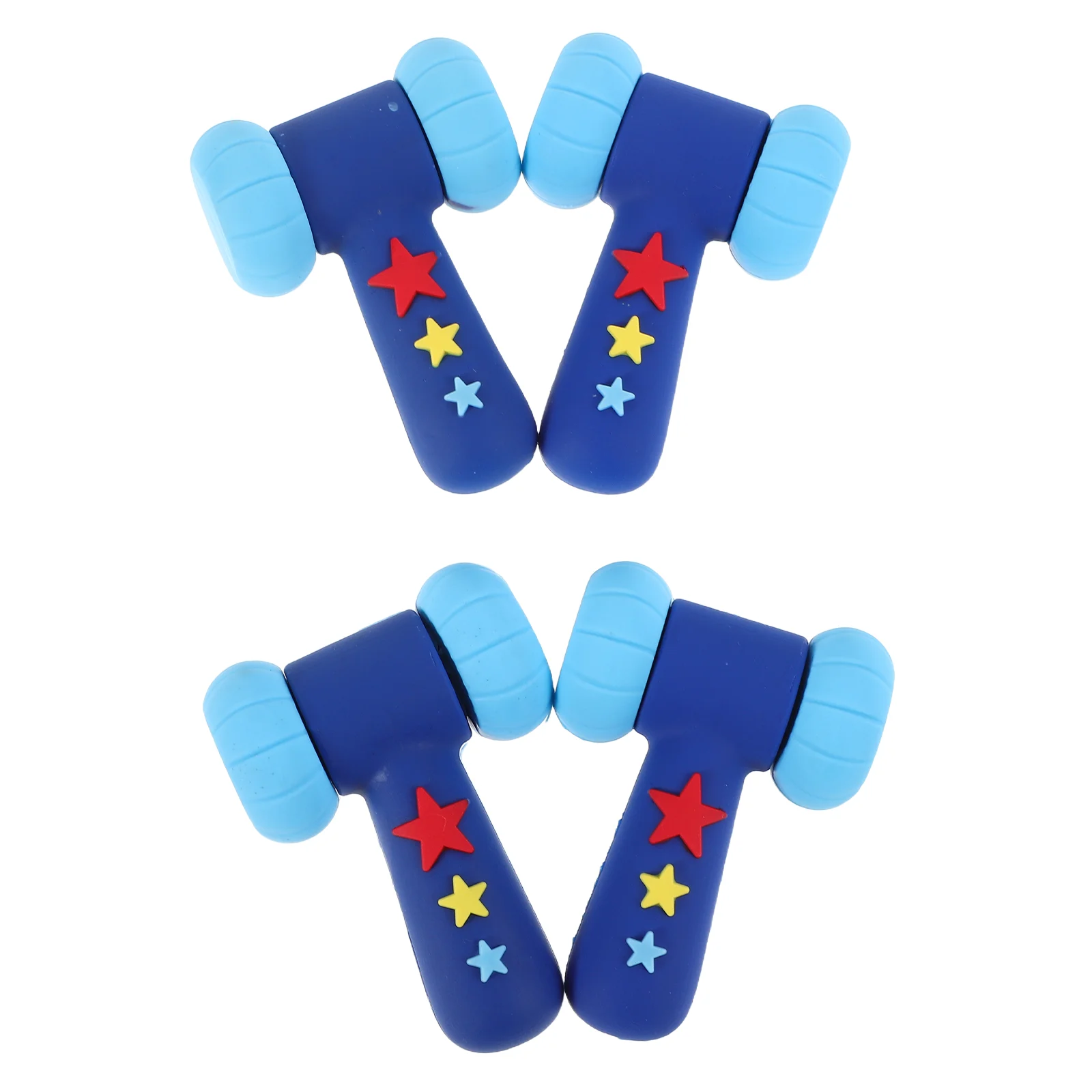 4 Pcs Hammer Children's Cartoon Toys Men and Women Toddler Soft Rubber Hand Coordination Training
4 Pcs Hammer Children's Cartoon Toys Men and Women Toddler Soft Rubber Hand Coordination Training