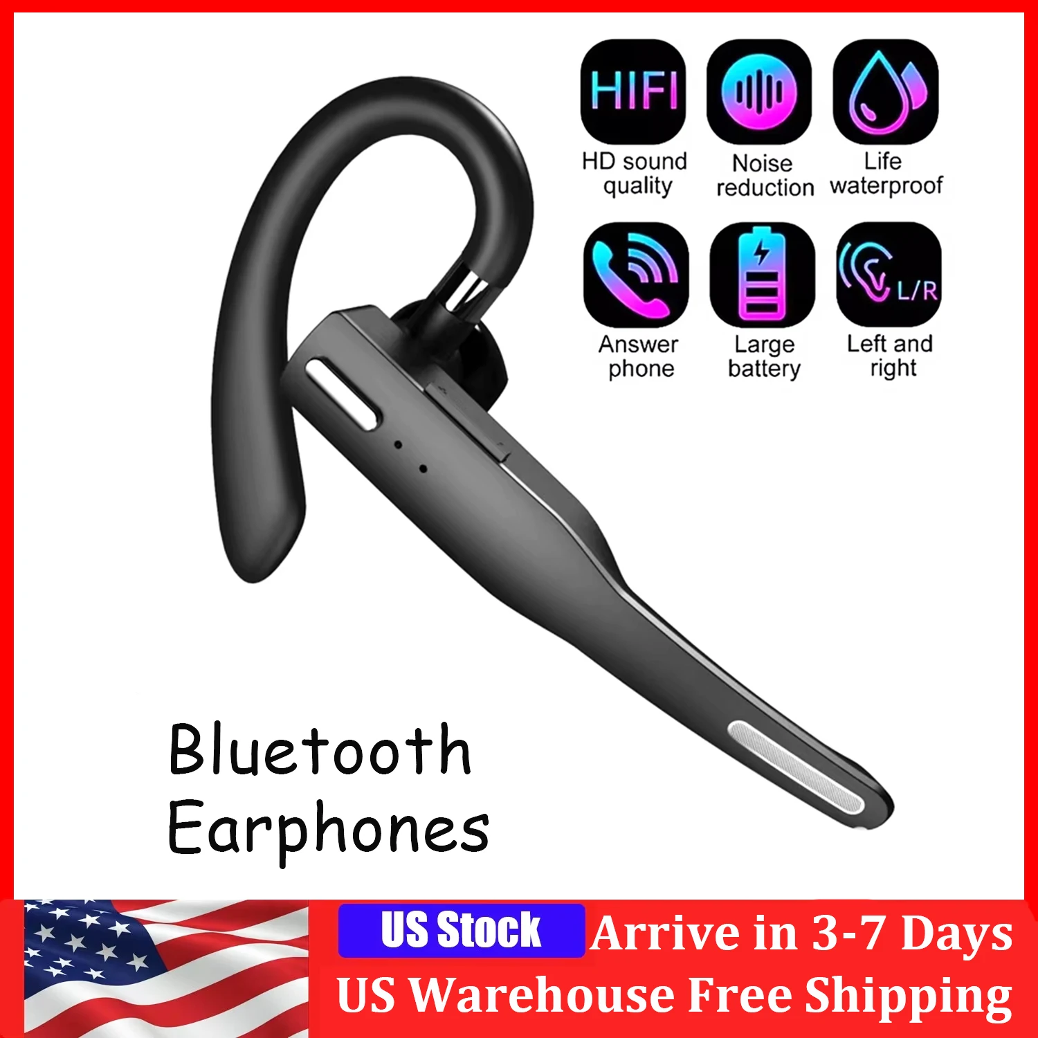 Wireless Headphones Bluetooth Headset Noise Canceling Audifonos Talking Business Driving With Microphone Earphones Handsfree
Wireless Headphones Bluetooth Headset Noise Canceling Audifonos Talking Business Driving With Microphone Earphones Handsfree