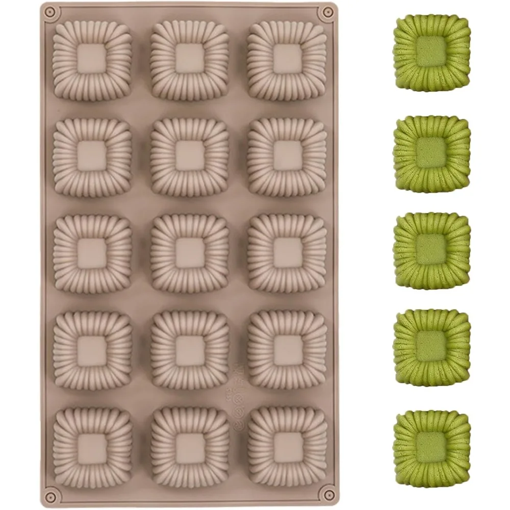 US Shipping 15 Cavity Square Silicone Mold 3D Mini Cube Molds for Cake Chocolate Candy Jello Brownie Ice Cube Baking
US Shipping 15 Cavity Square Silicone Mold 3D Mini Cube Molds for Cake Chocolate Candy Jello Brownie Ice Cube Baking