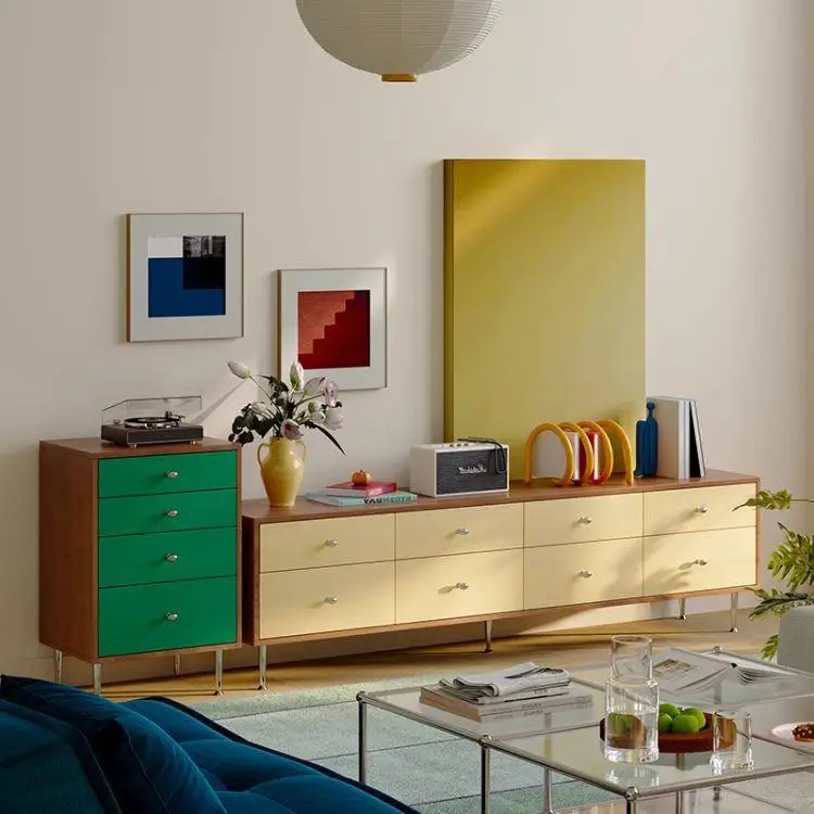 PYJ Vintage Solid Wood TV Cabinet Small Apartment Vintage-Style Floor-standing Storage Cabinet
PYJ Vintage Solid Wood TV Cabinet Small Apartment Vintage-Style Floor-standing Storage Cabinet