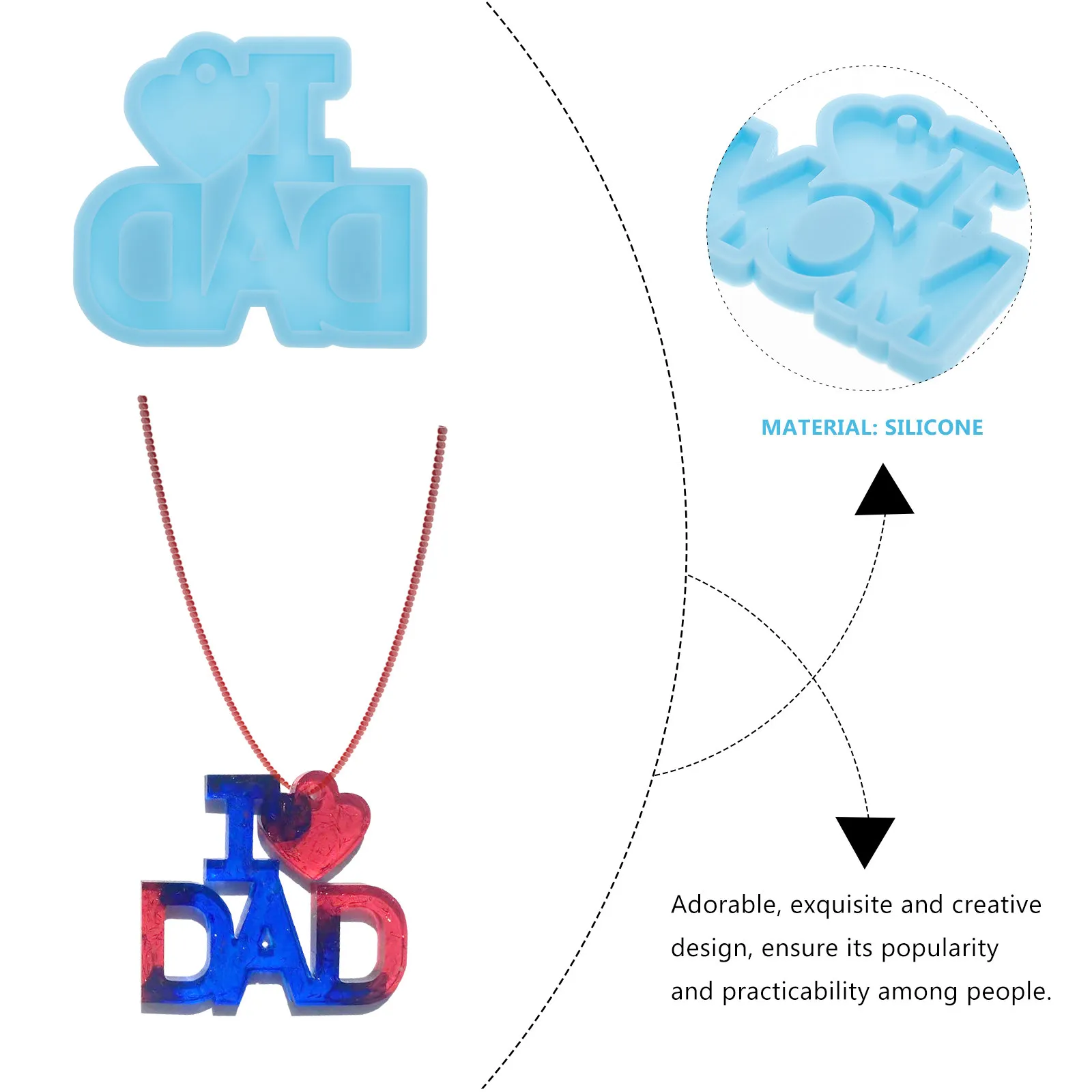 Набор из 2 силиконовых форм для изготовления брелоков и подвесок из смолы, с креативным дизайном, идеально подходит для подарков на Пасху и Рождество
Набор из 2 силиконовых форм для изготовления брелоков и подвесок из смолы, с креативным дизайном, идеально подходит для подарков на Пасху и Рождество