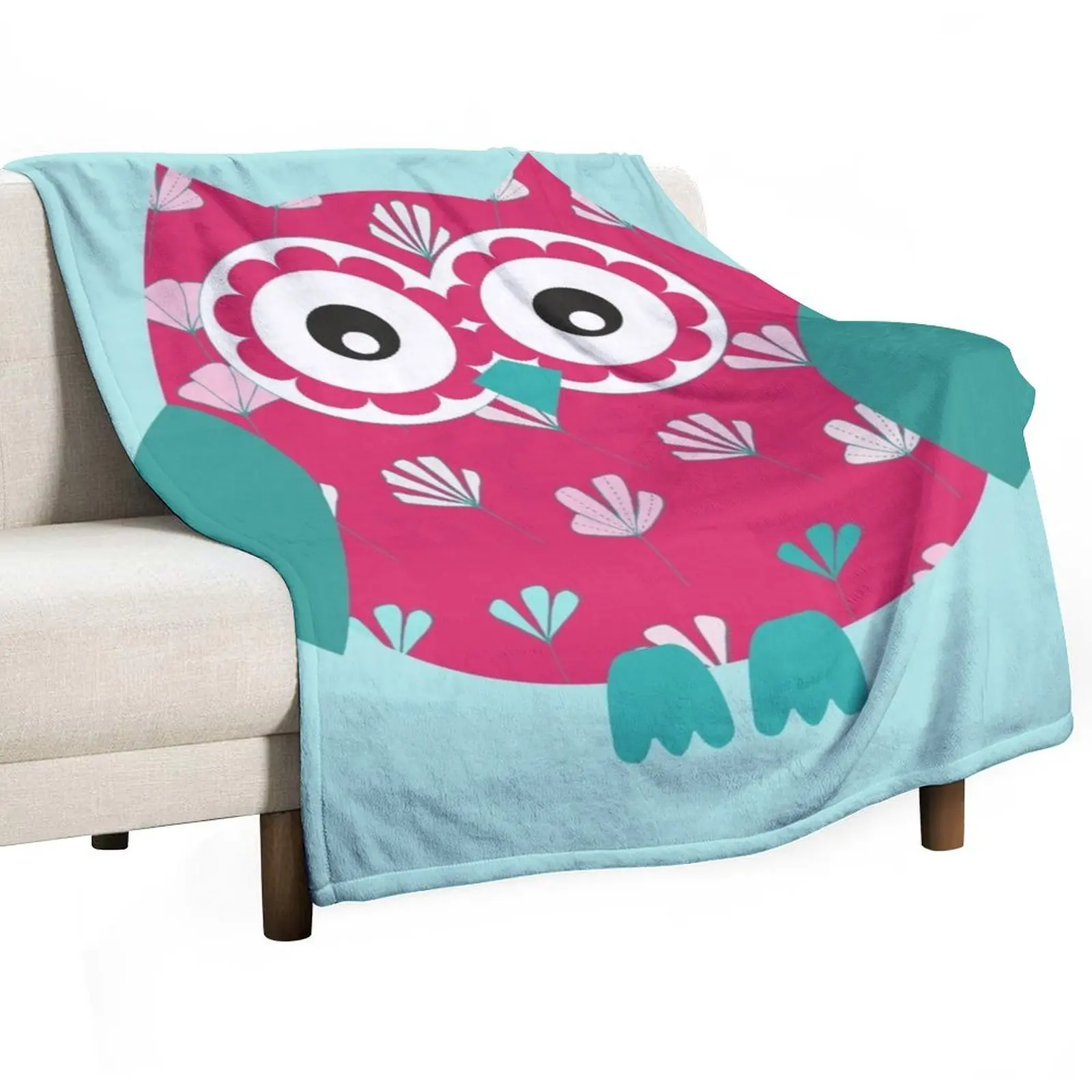 Cute Owl with Floral Pattern in Pink and Teal Throw Blanket Stuffeds Softest Flannels Thermals For Travel Blankets
Cute Owl with Floral Pattern in Pink and Teal Throw Blanket Stuffeds Softest Flannels Thermals For Travel Blankets