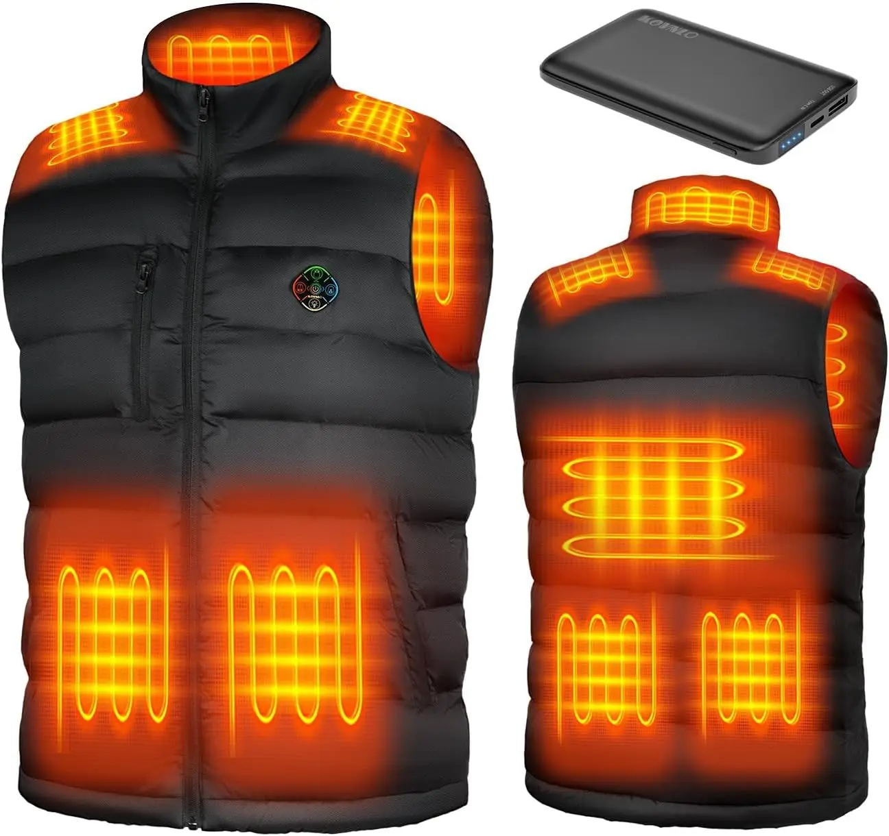 Heated Vest for Men with Battery Pack, Smart Controller with Lights-Out Design, Electric Heating Jacket for Outdoor Activities
Heated Vest for Men with Battery Pack, Smart Controller with Lights-Out Design, Electric Heating Jacket for Outdoor Activities
