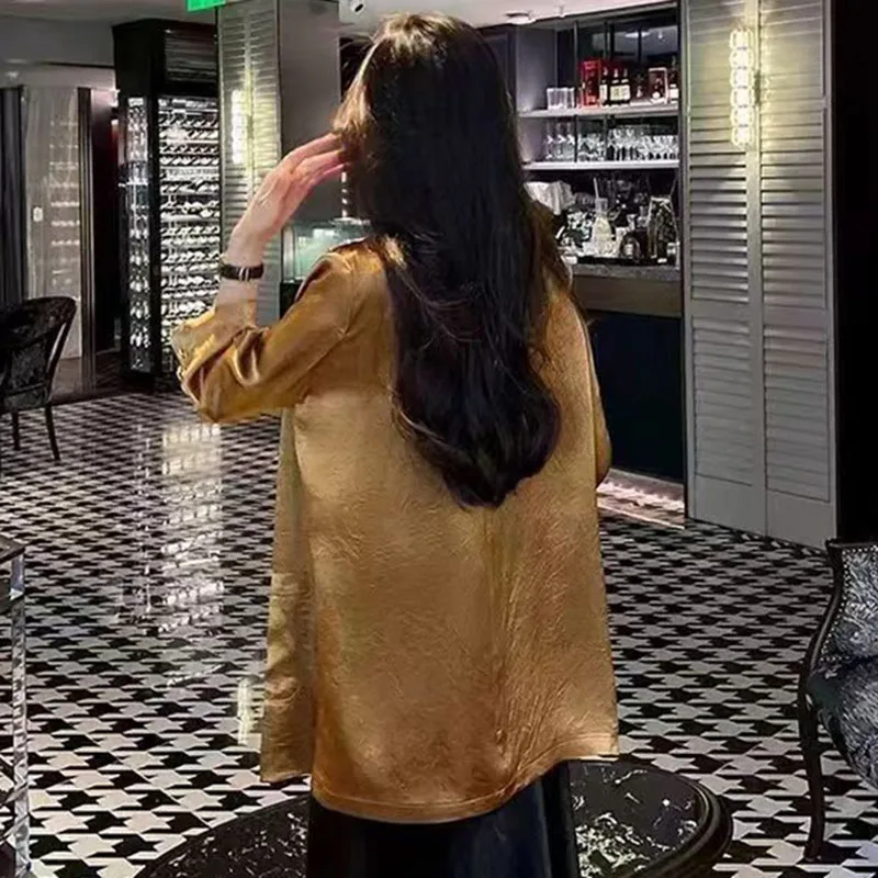 Autumn Female Seven Quarter Sleeves Coat Ladies High-end Patchwork Cardigan Blazer Korean Women Fashion Loose Casual Suit Jacket
Autumn Female Seven Quarter Sleeves Coat Ladies High-end Patchwork Cardigan Blazer Korean Women Fashion Loose Casual Suit Jacket