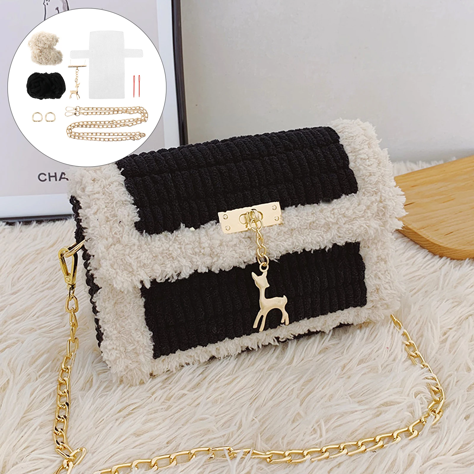 DIY Woven Purse Material Kit Pendant Handmade Bag Supplies Crochet Yarn Pouch Cotton Sewing Kits Embroidery Craft
DIY Woven Purse Material Kit Pendant Handmade Bag Supplies Crochet Yarn Pouch Cotton Sewing Kits Embroidery Craft