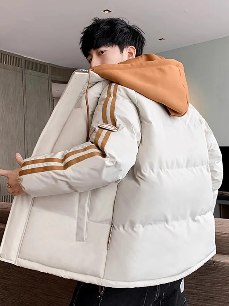 Men's Thiened Cotton Jaet Hooded Outerwear Warmth Youth Faion Winter Coat Zipper Closure Long Sve Regular Fit
Men's Thiened Cotton Jaet Hooded Outerwear Warmth Youth Faion Winter Coat Zipper Closure Long Sve Regular Fit