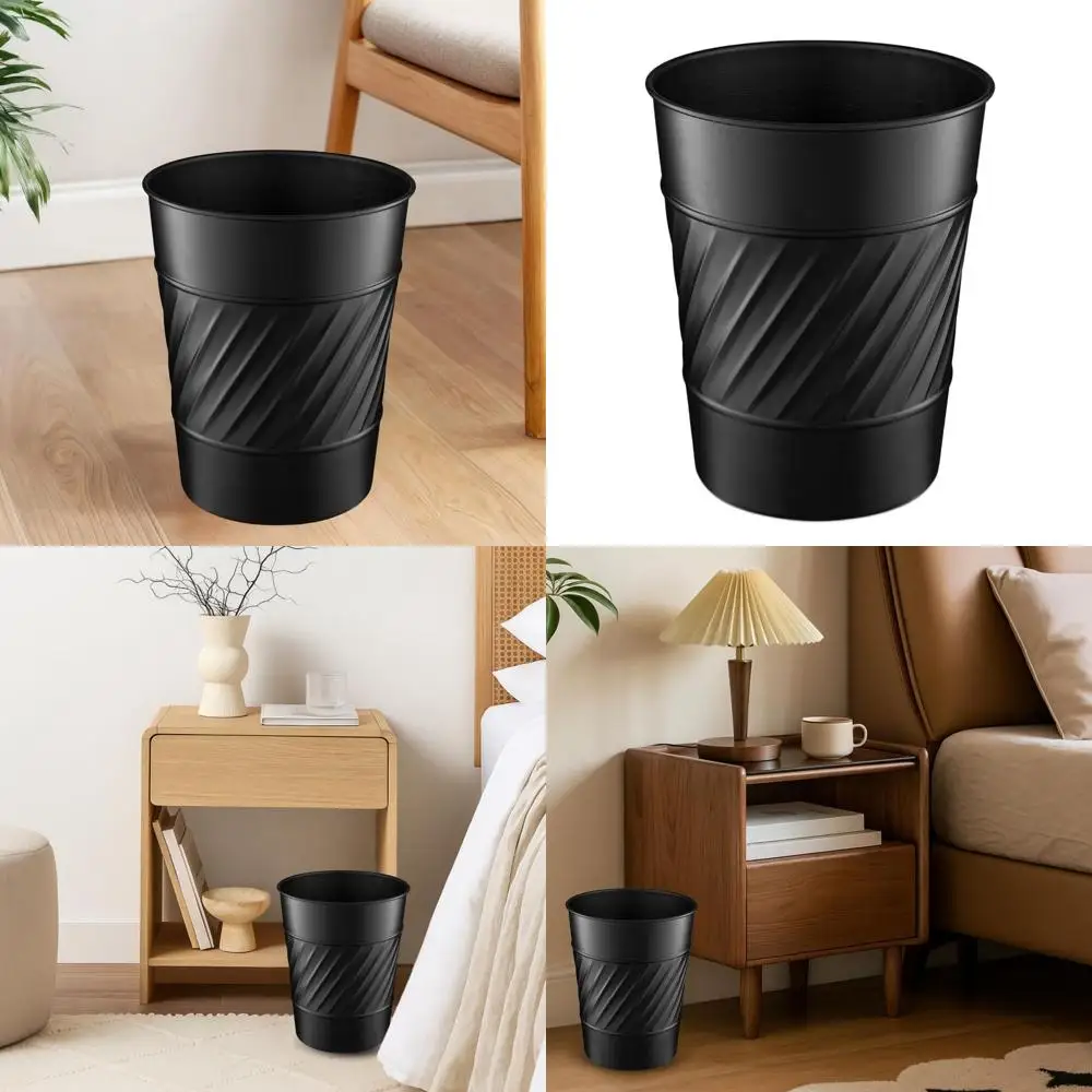 Элегантный металлический мусорный бак с волнистым узором — компактная мусорная корзина для дома, офиса и общежития, прочная и декоративная маленькая черная
Элегантный металлический мусорный бак с волнистым узором — компактная мусорная корзина для дома, офиса и общежития, прочная и декоративная маленькая черная