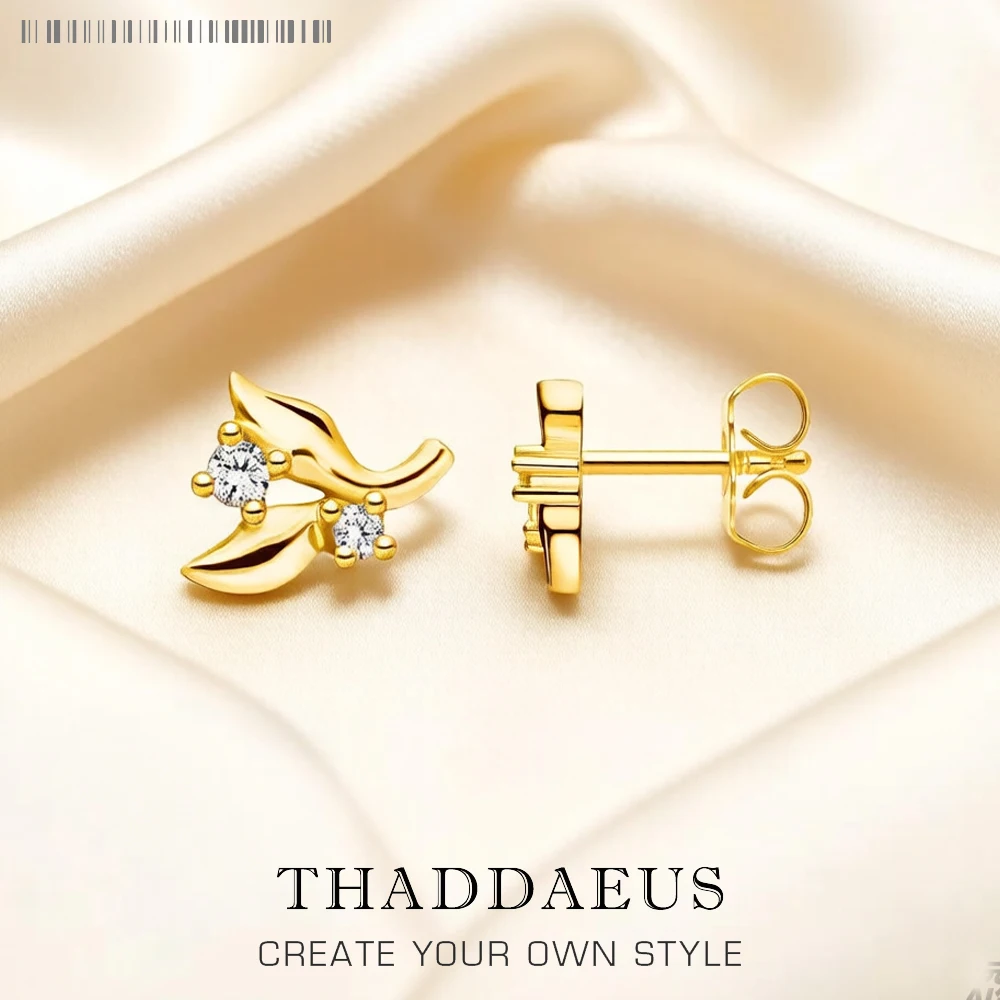 Ear Stud Leaves Fine Jewerly For Women Trendy Gift In 925 Sterling Silver
Ear Stud Leaves Fine Jewerly For Women Trendy Gift In 925 Sterling Silver