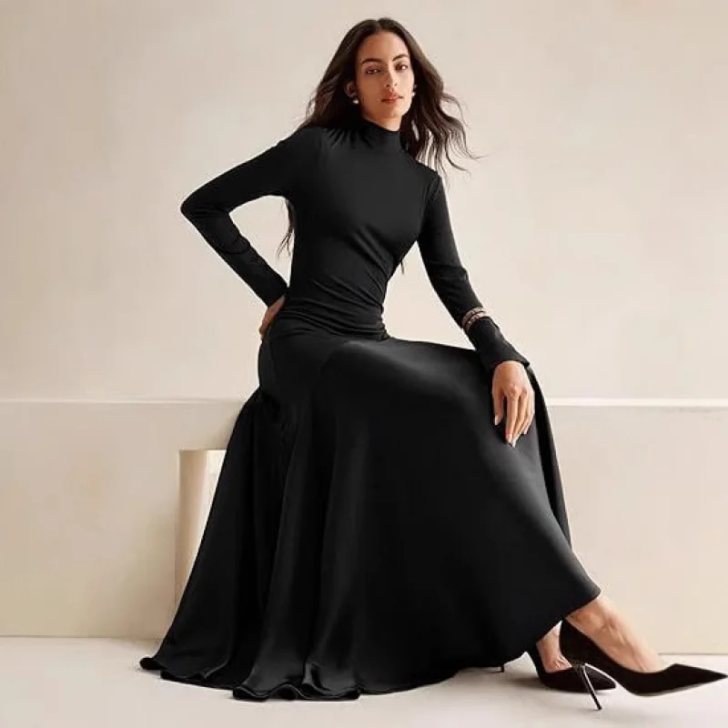 2025 Hot-Selling European and American Style -Sleeve Long Pocket Flared Dress Women
2025 Hot-Selling European and American Style -Sleeve Long Pocket Flared Dress Women