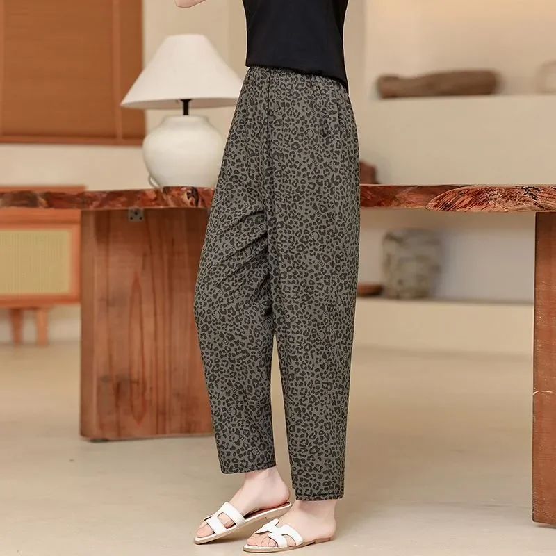 Middle Aged Women Leopard Print Elastic Waist Loose Harem Ankle Pants Casual Trousers S-4XL
Middle Aged Women Leopard Print Elastic Waist Loose Harem Ankle Pants Casual Trousers S-4XL