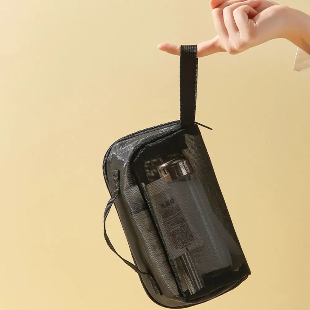 Space Saving Mesh Cosmetic Bag with Handle Large Capacity Transparent Makeup Bag Zipper Korean Style Travel Wash Bag Travel
Space Saving Mesh Cosmetic Bag with Handle Large Capacity Transparent Makeup Bag Zipper Korean Style Travel Wash Bag Travel