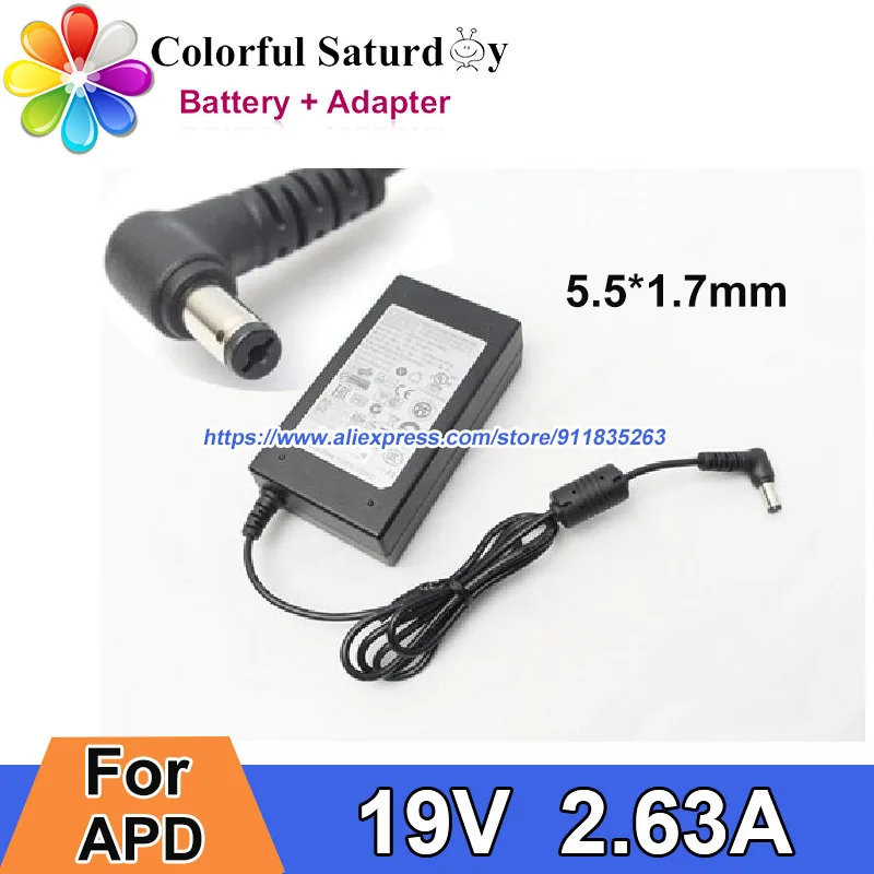 Original APD DA-50F19 Laptop AC Adapter 19V 2.63A 50W Power Supply for BENQ EW2740 IIYAMA PL2400 HP2711X HP2511X DISPLAY MONITOR
Original APD DA-50F19 Laptop AC Adapter 19V 2.63A 50W Power Supply for BENQ EW2740 IIYAMA PL2400 HP2711X HP2511X DISPLAY MONITOR
