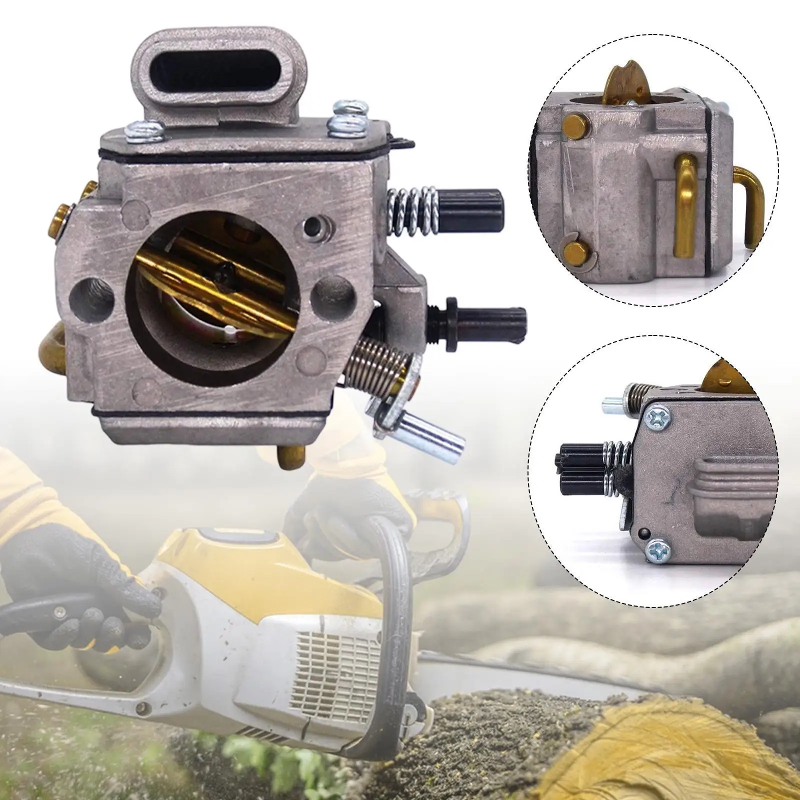 Chainsaw Carburetor Chainsaw Parts Accessories Sturdy Garden Power Tool Part Replacement for 029 039 11271200650 Supplies
Chainsaw Carburetor Chainsaw Parts Accessories Sturdy Garden Power Tool Part Replacement for 029 039 11271200650 Supplies
