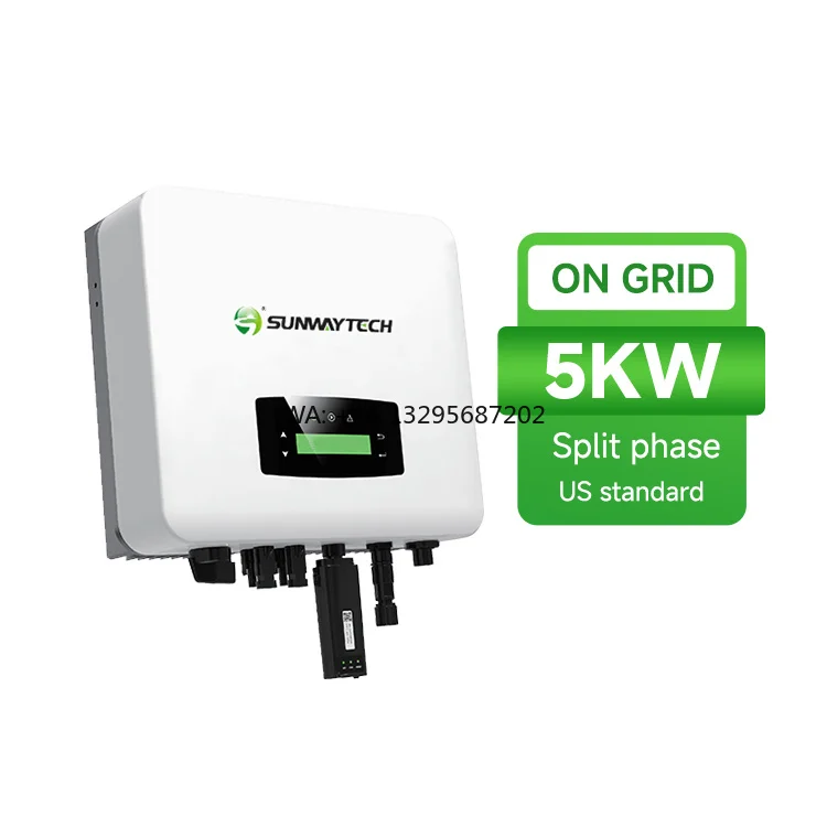 Sunway Spite Phase Ongrid Solar Inverter 5kw 120V/240V Dc to Ac 5000w Pure Sine Wave Inverter for Home
Sunway Spite Phase Ongrid Solar Inverter 5kw 120V/240V Dc to Ac 5000w Pure Sine Wave Inverter for Home