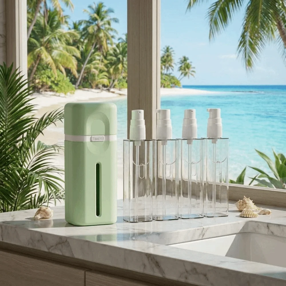 4 In 1 Travel Refillable Bottles Reusable Detachable Lotion Squeeze Bottles Leak Proof Save Space Split Bottle
4 In 1 Travel Refillable Bottles Reusable Detachable Lotion Squeeze Bottles Leak Proof Save Space Split Bottle