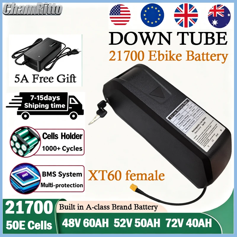Electric bicycle 72V 3000w High Power kit ebike cham-rider Lithium Batterie 48V 52V 60V 25ah 30 40ah 50ah 60ah 1000w 1500W 2000W
Electric bicycle 72V 3000w High Power kit ebike cham-rider Lithium Batterie 48V 52V 60V 25ah 30 40ah 50ah 60ah 1000w 1500W 2000W