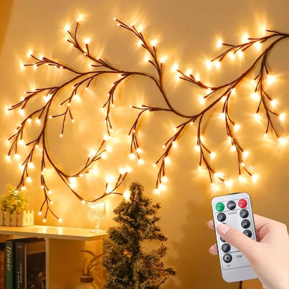 48/72/96 LED Vine Decorative Lights 8 Lighting Mode Bendable Willow Vine Branch Lights USB Powered Colorful Lights
48/72/96 LED Vine Decorative Lights 8 Lighting Mode Bendable Willow Vine Branch Lights USB Powered Colorful Lights
