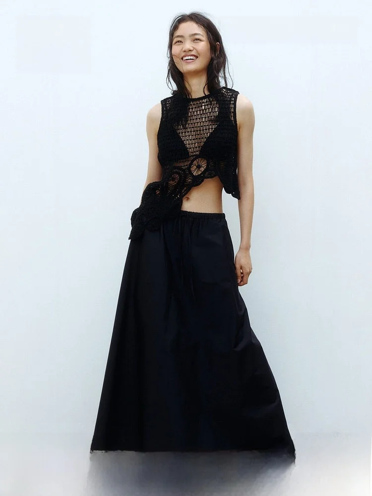 Summer New Women's Cotton Silk Half-length Skirt Umbrella-shaped Loose Fit Mid-waist Design 100% Cotton Fabric H&M 1326578
Summer New Women's Cotton Silk Half-length Skirt Umbrella-shaped Loose Fit Mid-waist Design 100% Cotton Fabric H&M 1326578