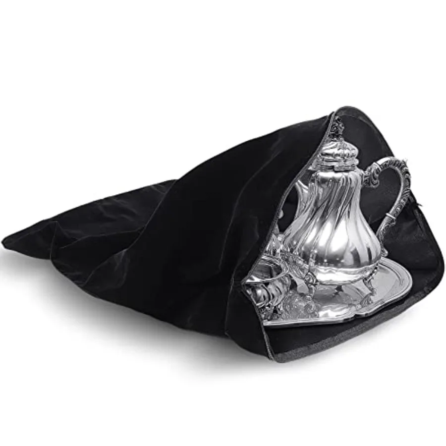 Black Oversized 24 x 30 Anti-Tarnish Silver Storage Bag with Zipper for Jewelry Flatware Vase Polishing Cloth Ideal for Silver
Black Oversized 24 x 30 Anti-Tarnish Silver Storage Bag with Zipper for Jewelry Flatware Vase Polishing Cloth Ideal for Silver