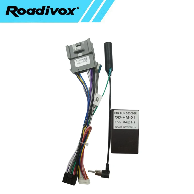 Roadivox Car Wiring Harness Adapter Canbus Android Power Cable For Hummer H2 H3 2002-2006
Roadivox Car Wiring Harness Adapter Canbus Android Power Cable For Hummer H2 H3 2002-2006