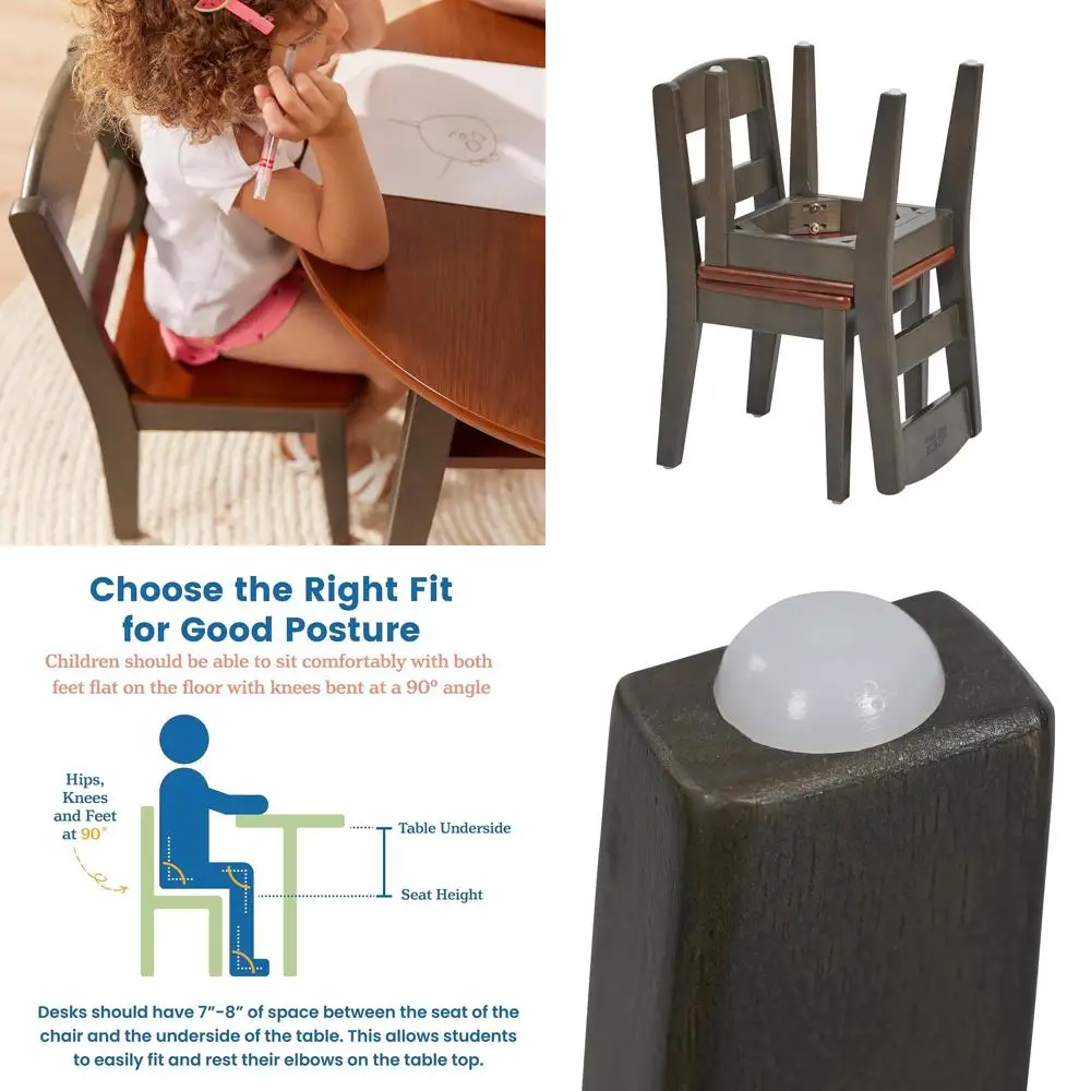 2-Piece Kids Hideaway Chairs in Dark Walnut and Grey Wash Finish
2-Piece Kids Hideaway Chairs in Dark Walnut and Grey Wash Finish