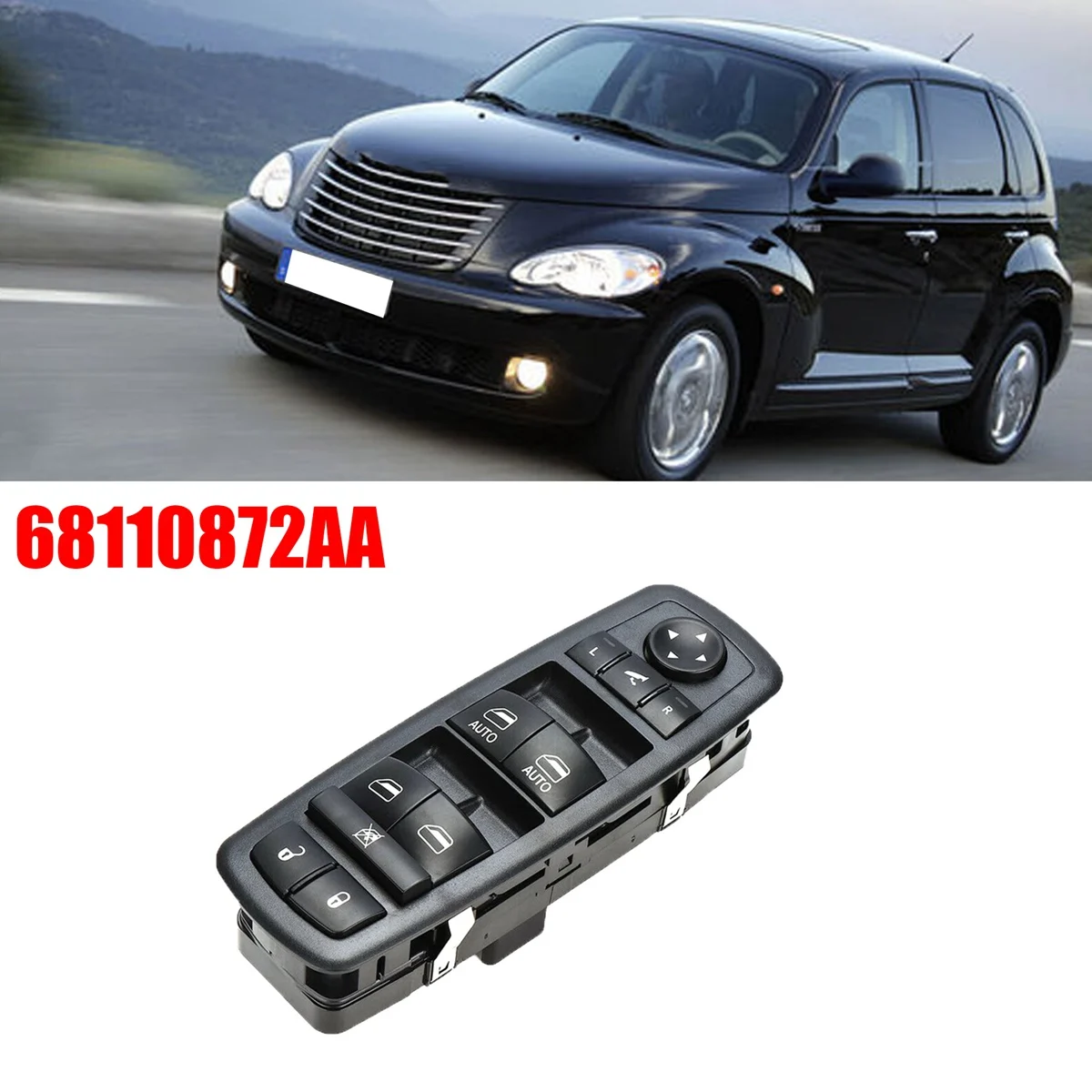 68110872AA Power Window Master Switch Window Master Switch Automotive For Dodge Grand Caravan Chrysler Town And Country-X67A
68110872AA Power Window Master Switch Window Master Switch Automotive For Dodge Grand Caravan Chrysler Town And Country-X67A