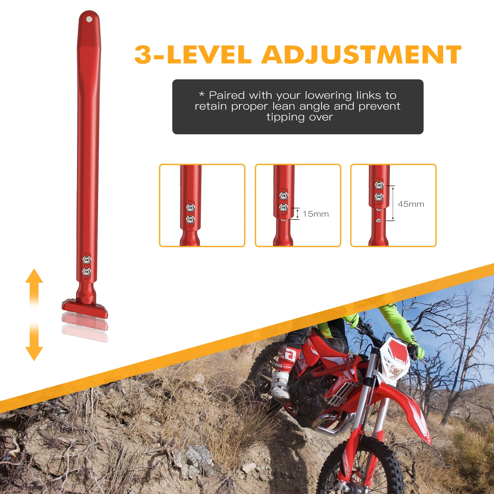 For Beta RR 300 2013-2024 Xtrainer 300 2015-2024 Adjustable Kickstand Kick Side Stand RR 125 RR 250 RR 350 RR 390 RR 430 RR 480
For Beta RR 300 2013-2024 Xtrainer 300 2015-2024 Adjustable Kickstand Kick Side Stand RR 125 RR 250 RR 350 RR 390 RR 430 RR 480