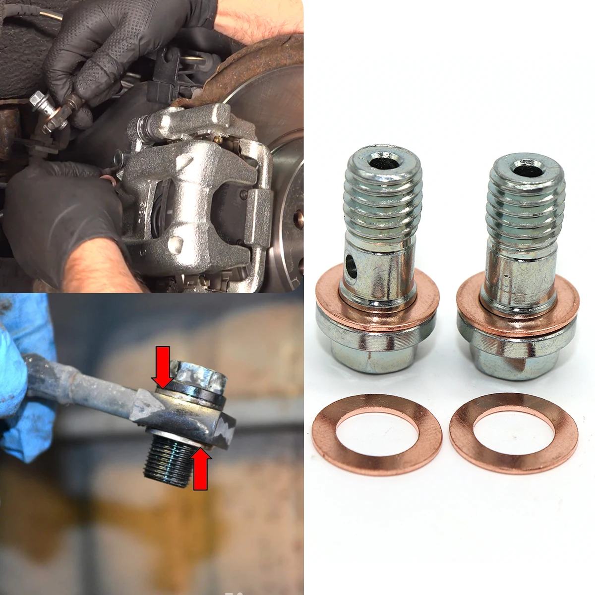 Caliper Hose Lines Banjo Fittings Bolts For Ford Ranger TKE Fiesta MK7 2017-2023 Jaguar S-Type Sealing Crush Washers Repair Kit
Caliper Hose Lines Banjo Fittings Bolts For Ford Ranger TKE Fiesta MK7 2017-2023 Jaguar S-Type Sealing Crush Washers Repair Kit