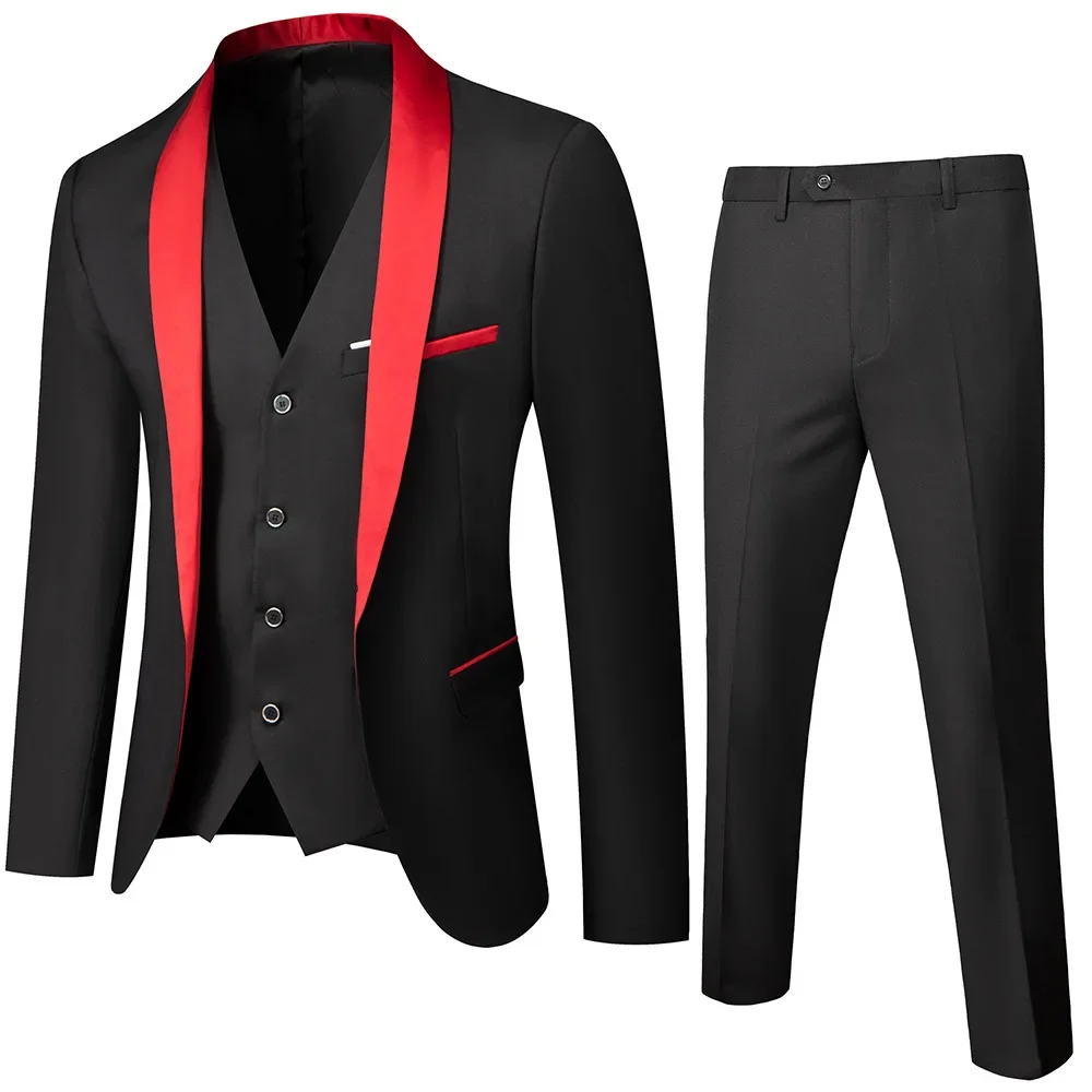 2023 New Qingguo Collar Men's Suit 3-piece Wedding Master Banquet Evening Dress Set
2023 New Qingguo Collar Men's Suit 3-piece Wedding Master Banquet Evening Dress Set