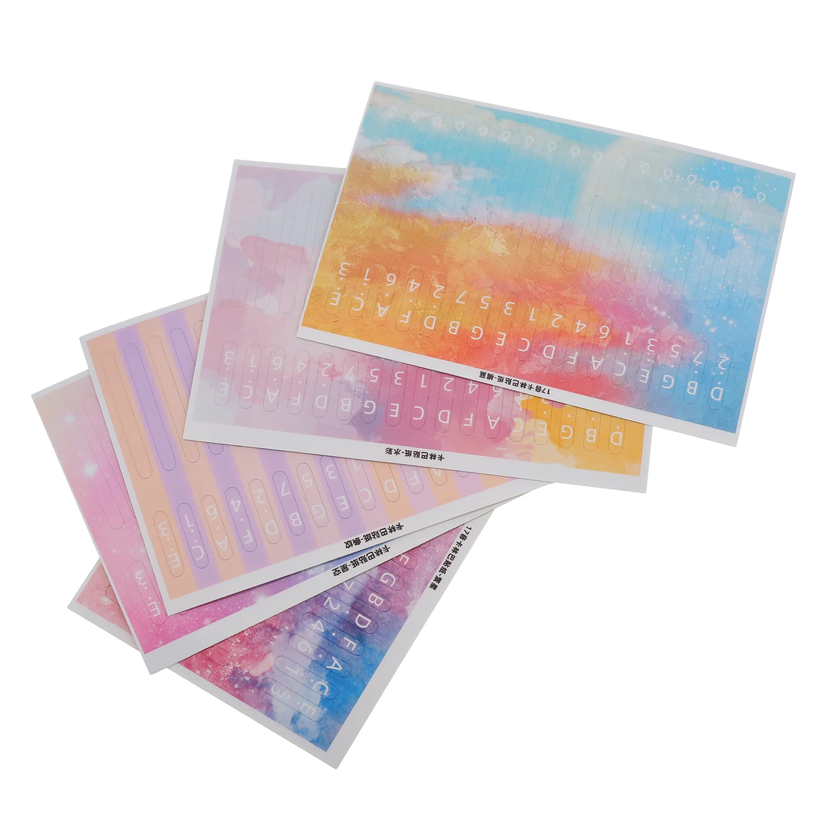 5 Pcs Keyboard Stickers Colorful Kalimba Training Decoration Phonetic Symbols 17 Tone Scale
5 Pcs Keyboard Stickers Colorful Kalimba Training Decoration Phonetic Symbols 17 Tone Scale