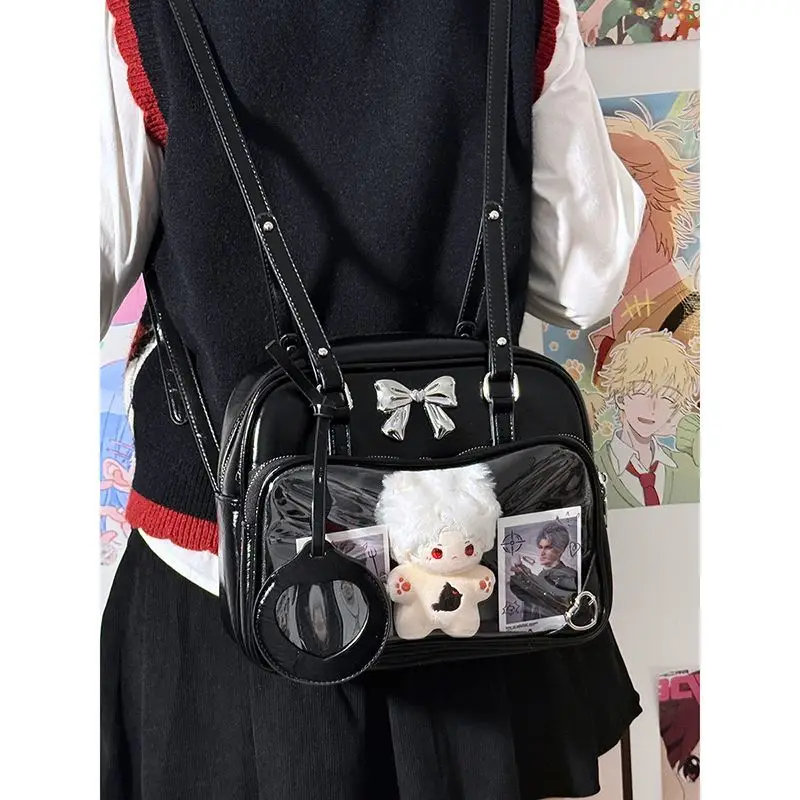 Новый нишевый дизайн Y2K Spicy Girl Style Рюкзак с бантом JK Рюкзак для девочек Прозрачная сумка Ita Сумка для кукол Симпатичная женская сумка
Новый нишевый дизайн Y2K Spicy Girl Style Рюкзак с бантом JK Рюкзак для девочек Прозрачная сумка Ita Сумка для кукол Симпатичная женская сумка