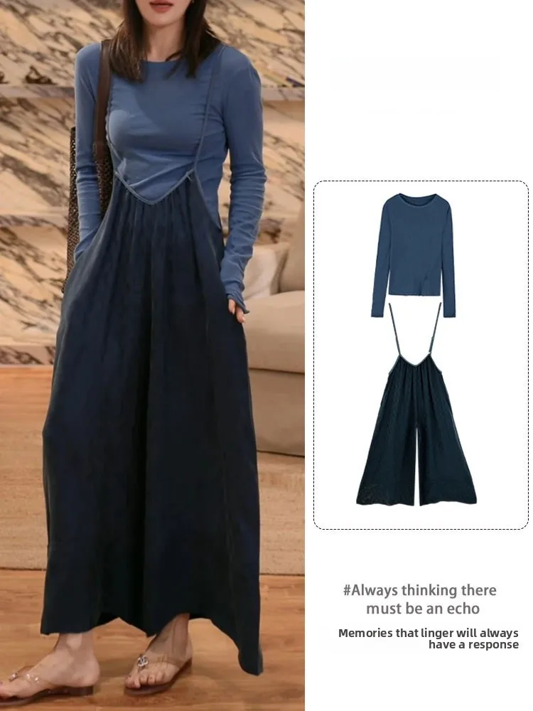 Summer Women's Korean Style Casual Loose Feelings Short Sleeve T-Shirt Overalls Two-Piece Set Comfortable High Waist Pants
Summer Women's Korean Style Casual Loose Feelings Short Sleeve T-Shirt Overalls Two-Piece Set Comfortable High Waist Pants