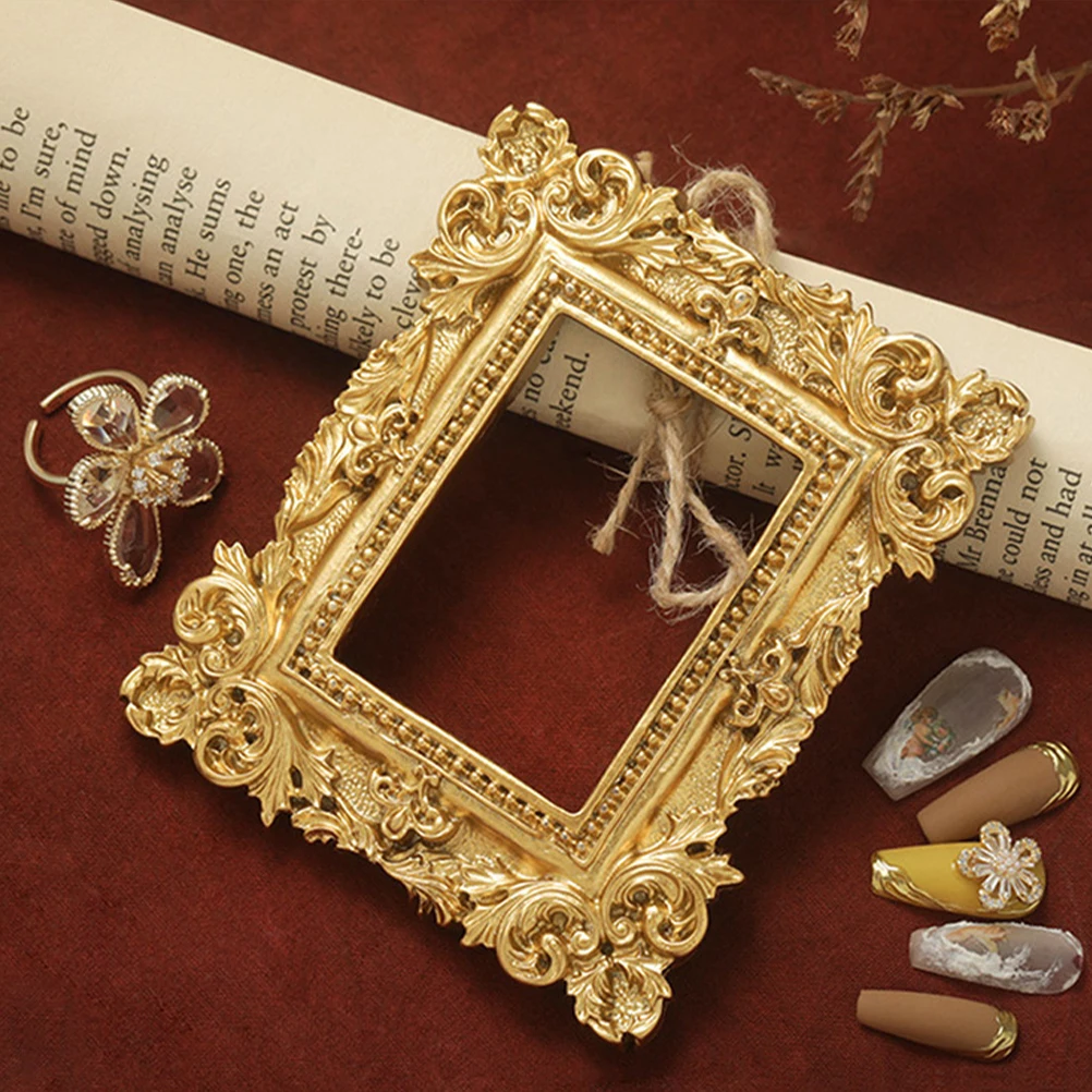 3pcs Mini Photo Frame Vintage Golden Resin Decor Elegant Picture Frames Home Office Small Size Table Travel Ornaments
3pcs Mini Photo Frame Vintage Golden Resin Decor Elegant Picture Frames Home Office Small Size Table Travel Ornaments