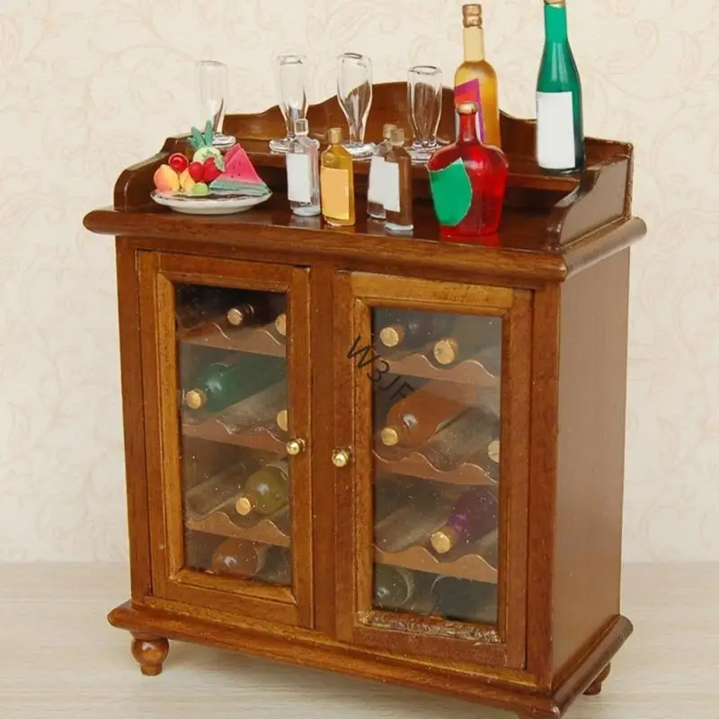 W3JF Handcraft Wooden Miniature Wine Cabinet Furniture Model Figurine for Collector and Miniature 1/12 Dollhouses Enthusiasts
W3JF Handcraft Wooden Miniature Wine Cabinet Furniture Model Figurine for Collector and Miniature 1/12 Dollhouses Enthusiasts