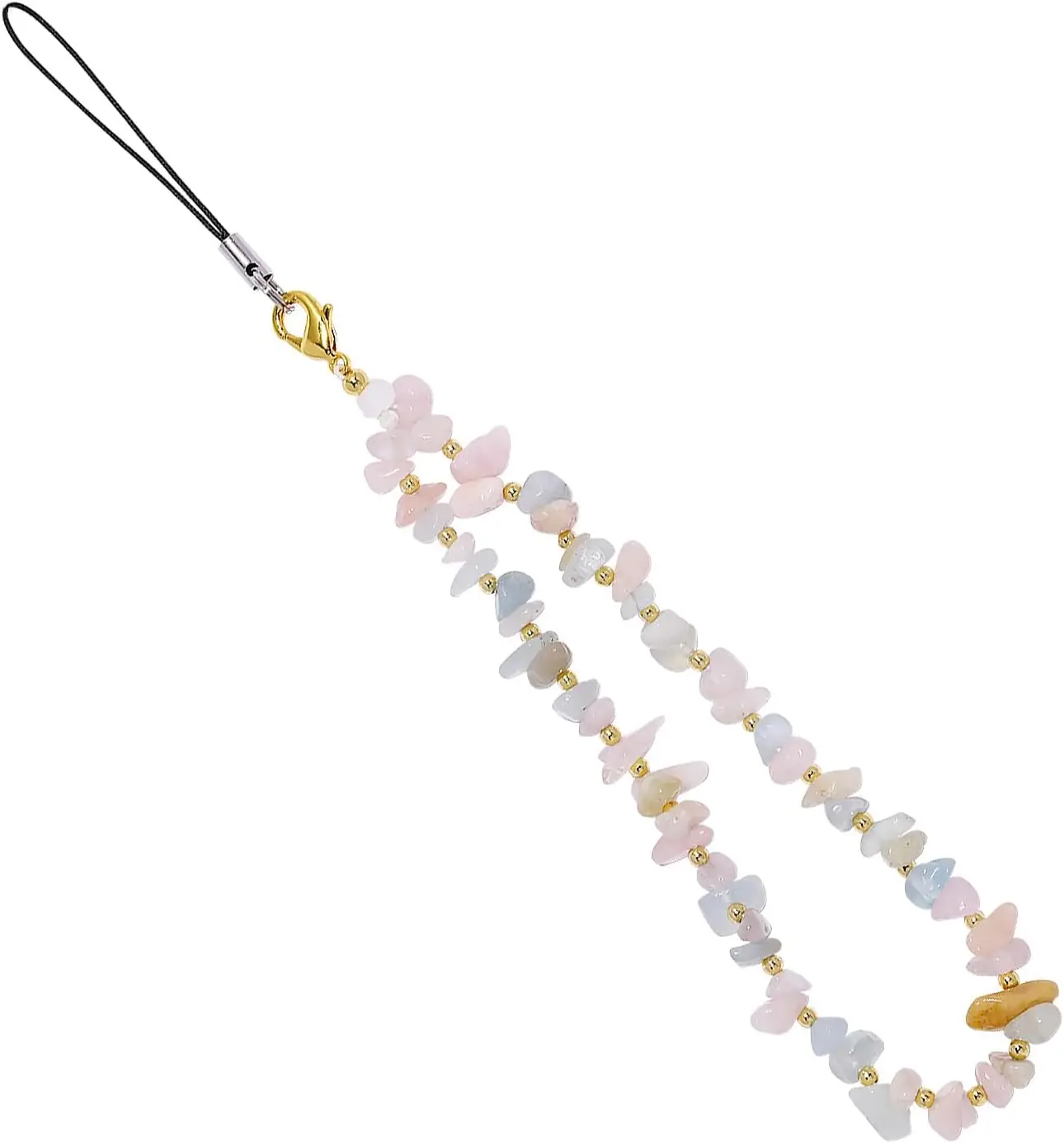 Beaded Phone Lanyard with Gemstone Charm, Adjustable Wrist Strap for Camera or Keys
Beaded Phone Lanyard with Gemstone Charm, Adjustable Wrist Strap for Camera or Keys