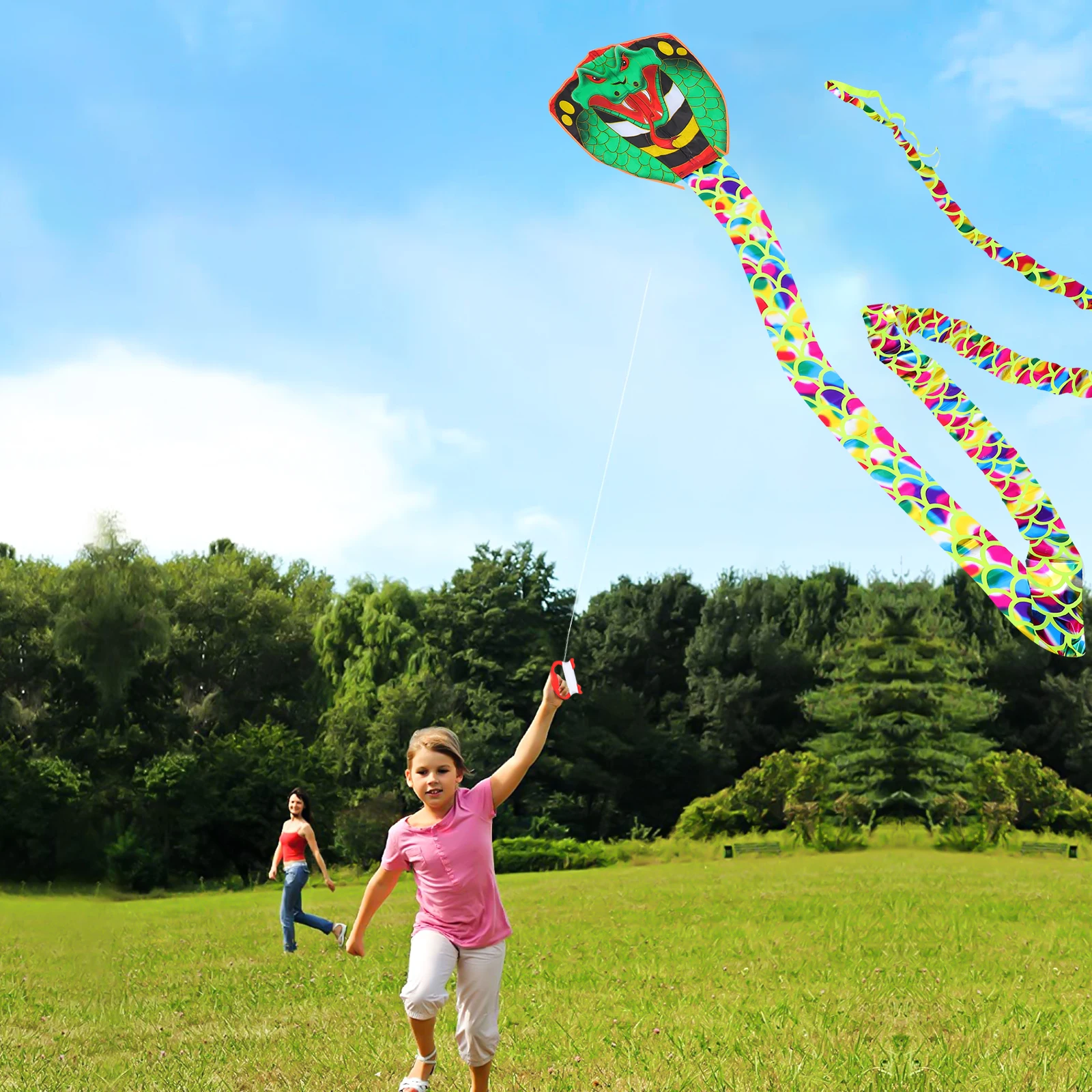 Long Snake Kite Creative Green Animal Tails for Kids Big Kites Outdoor Toys Lightweight Portable Storage
Long Snake Kite Creative Green Animal Tails for Kids Big Kites Outdoor Toys Lightweight Portable Storage