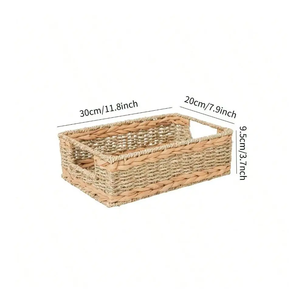 Storage Basket Small Rustic Rectangle Woven Basket Organizer With Handle Home Office Decor HyacinthSeagrass
Storage Basket Small Rustic Rectangle Woven Basket Organizer With Handle Home Office Decor HyacinthSeagrass
