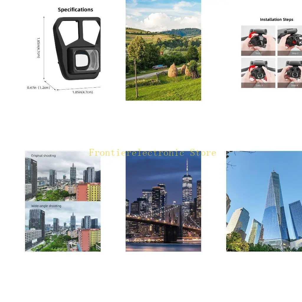 G8DB для Mavic3 Широкоугольный объектив на 35% Широкий угол обзора Захватывающий эффект бликов Прочное покрытие Легкий вес
G8DB для Mavic3 Широкоугольный объектив на 35% Широкий угол обзора Захватывающий эффект бликов Прочное покрытие Легкий вес