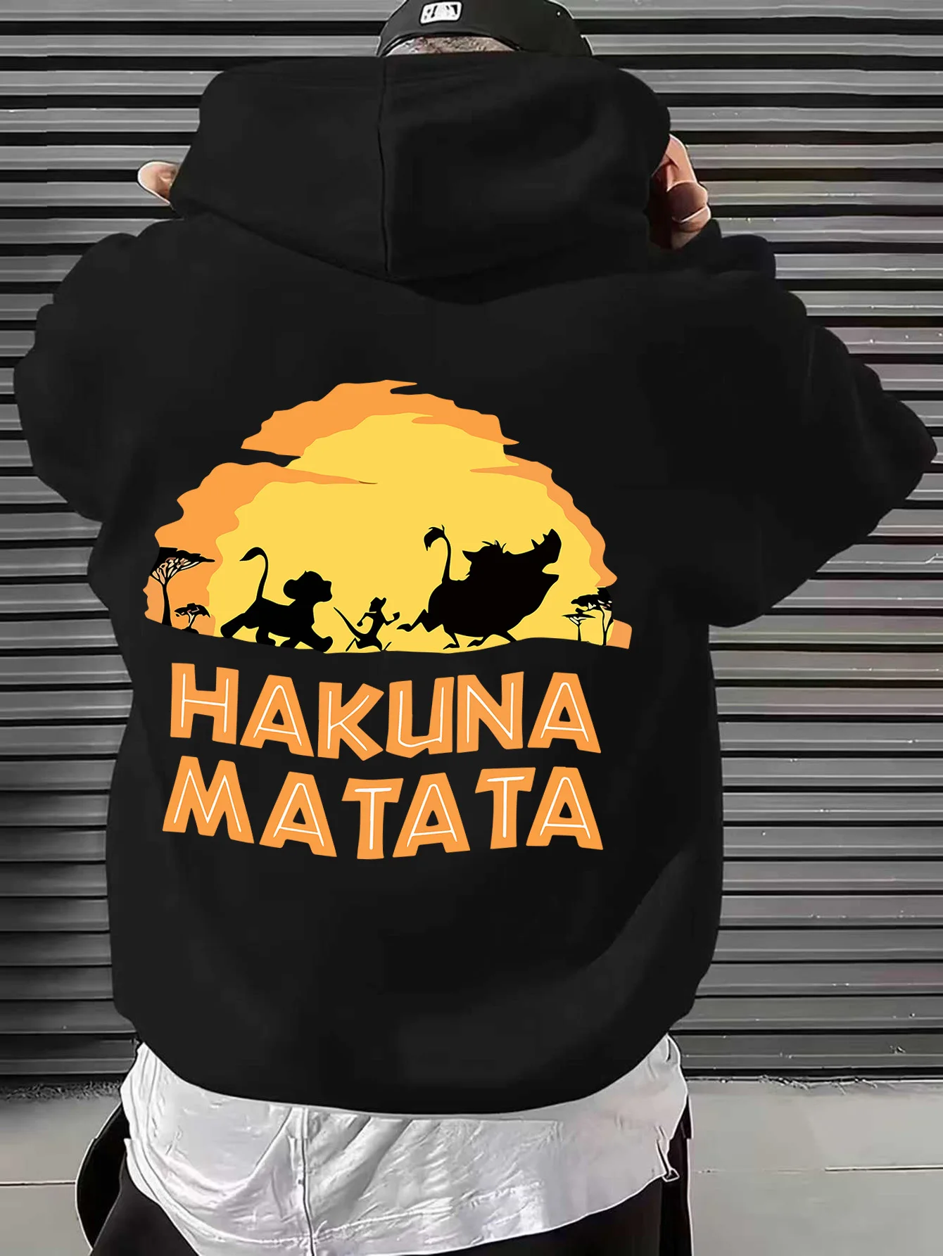 Мужская флисовая толстовка унисекс Disney Hukuna Matata Lion King, осенне-зимняя, модная, в уличном стиле, свободного кроя, оверсайз
Мужская флисовая толстовка унисекс Disney Hukuna Matata Lion King, осенне-зимняя, модная, в уличном стиле, свободного кроя, оверсайз