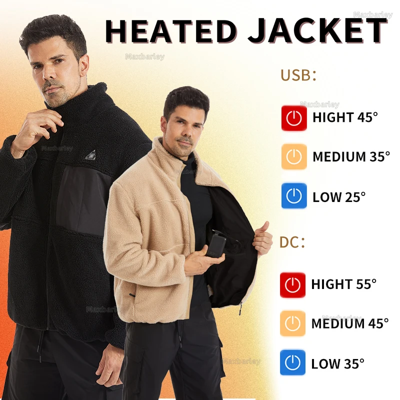 4 Zone Fleece Heated Jacket Smart Electric Self-heating Jackets Winter Women Plush Thermal Clothes Ski Heating Parka Coats Men
4 Zone Fleece Heated Jacket Smart Electric Self-heating Jackets Winter Women Plush Thermal Clothes Ski Heating Parka Coats Men